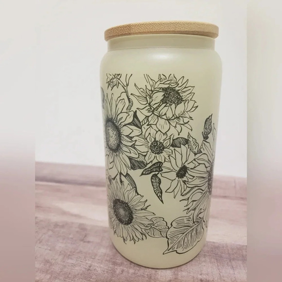 16oz Sunflower cold color changing cup - Picture 6 of 11